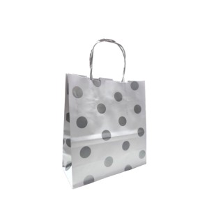 BOLSA FANTASIA 18x08x20 LUNARES PLATA